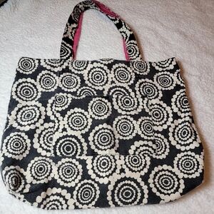 Forever 21 Grey Pink Beige Boho Tote